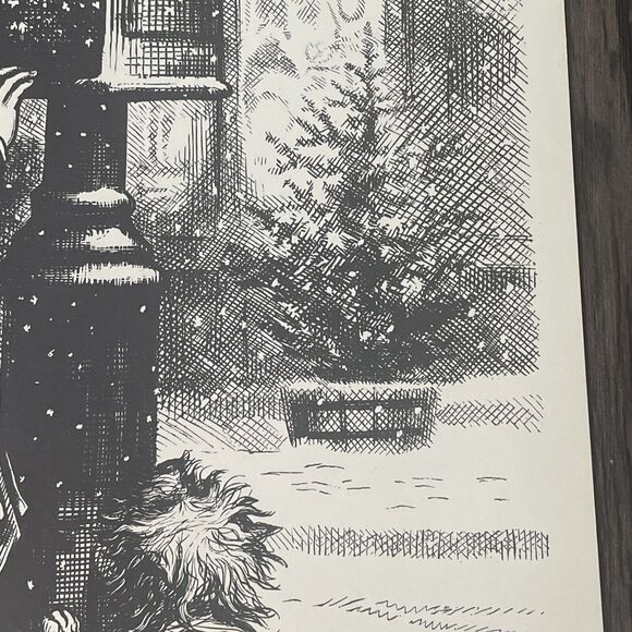 Christmas Post Thomas Nast Woodblock Engraved Print 1879 Harper's Weekly Rare - Picture 8 of 16